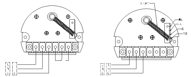阻旋料位開關(guān)接線圖